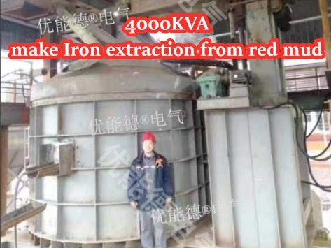 DC arc furnaces make Iron extraction from red mud